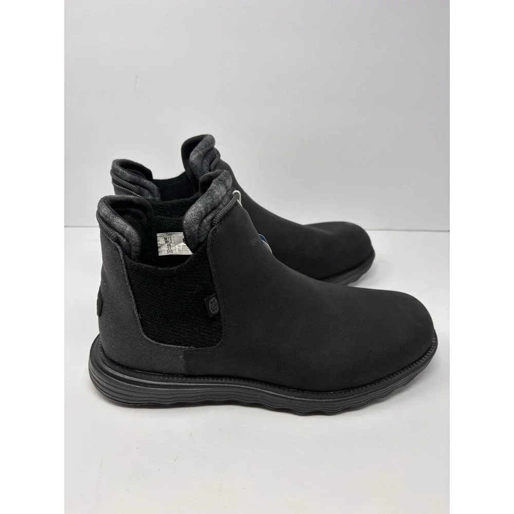 Hey Dude Men's Branson Classic Boots Black Size 13 NEW